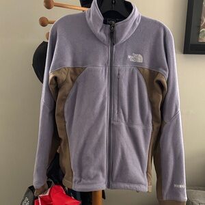 The North Face Lavender and Brown Fleece Jacket